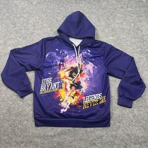 Kobe Bryant Men's Pullover‎ Graphic Hoodie XL Purple Legends Never Die